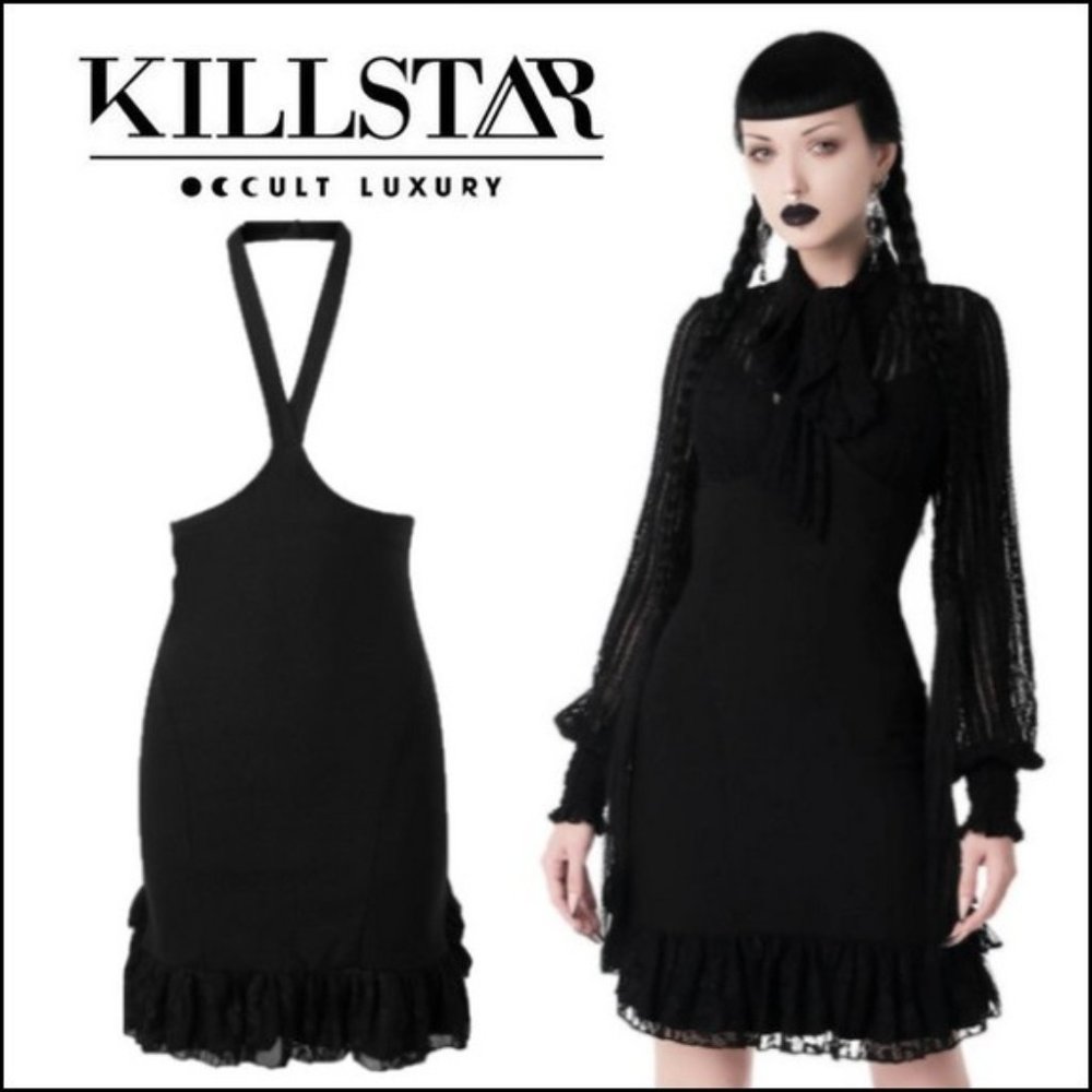 Killstar Nora Bones Ruffle Skirt